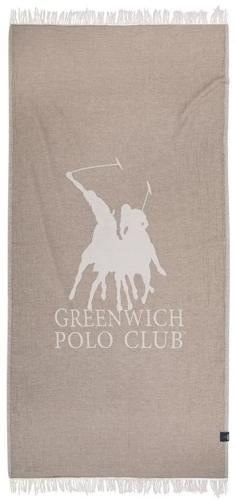 Πετσέτα Θαλάσσης - Παρεό 3904 85x170 Spaghi-Ivory Greenwich Polo Club Beach 85x170cm Μουσελίνα