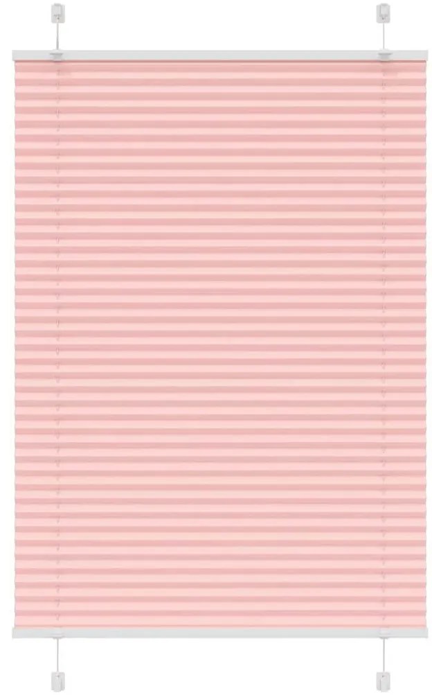 vidaXL Πλισέ περσίδα ροζ 95x150 cm Πλάτος υφάσματος 94,4 cm