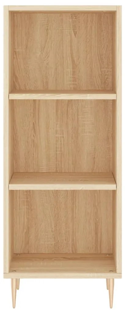 vidaXL Μπουφές Sonoma δρυς 34,5 x 34 x 180 εκ. από Επεξεργασμένο Ξύλο