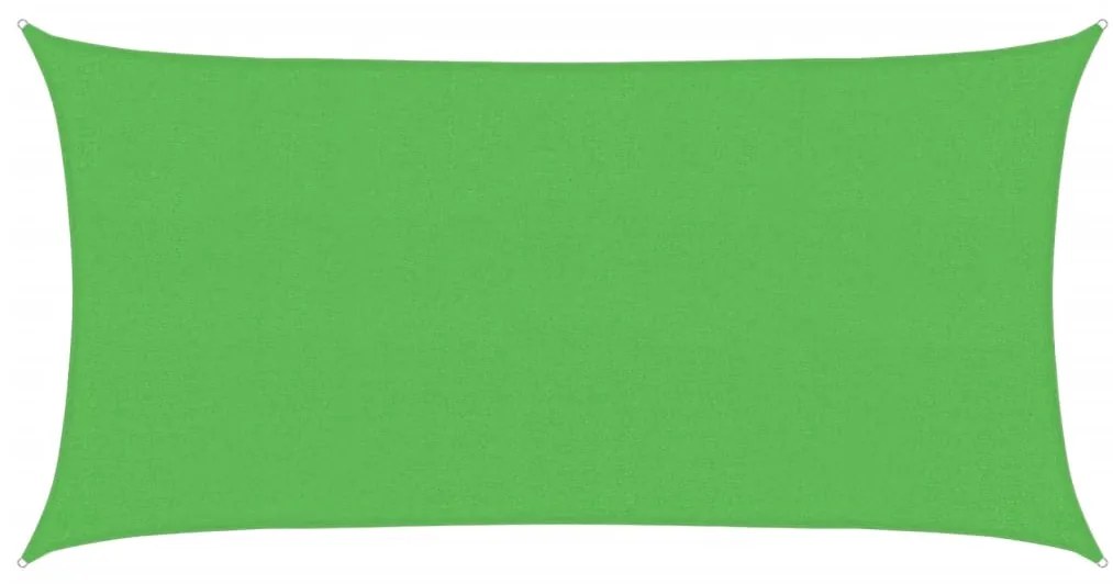 vidaXL Πανί Σκίασης Ορθογώνιο Ανοιχτό Πράσινο 2x3,5 μ. HDPE 160 γρ./μ²