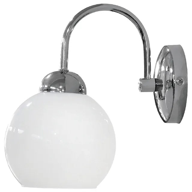 Φωτιστικό Μπάνιου Heronia Ovo Nikel/White 31-1207