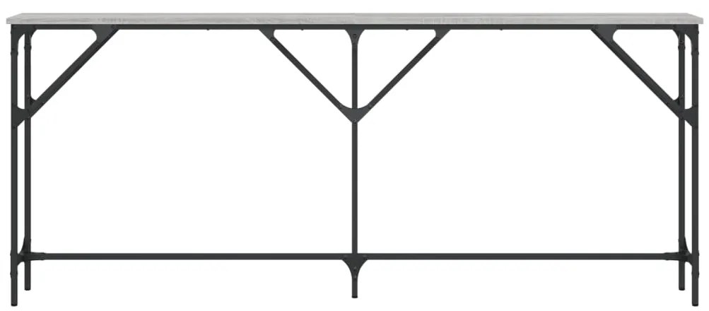 vidaXL Τραπέζι Κονσόλα Γκρι Sonoma 180x23x75 εκ. Επεξεργασμένο Ξύλο