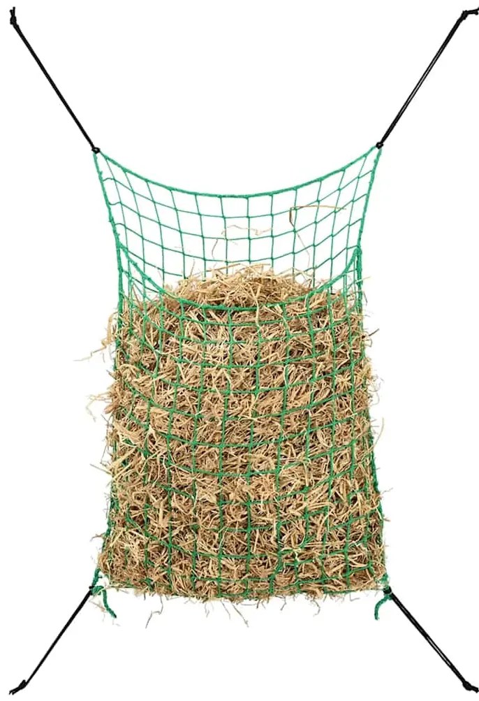 vidaXL Δίχτυα Σανού 2 Τεμ. Ορθογώνια Πράσινα 90 x 60 εκ. από PP