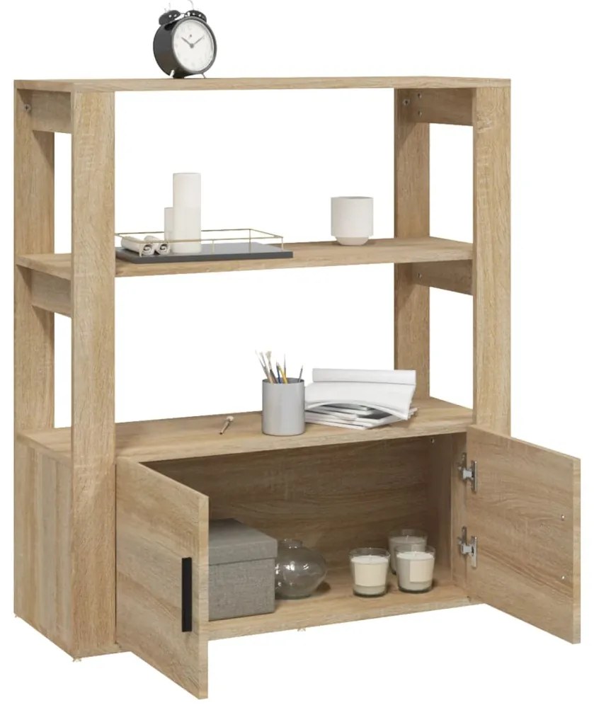 vidaXL Ντουλάπι Sonoma Δρυς 80x30x90 εκ. από Επεξεργασμένο Ξύλο