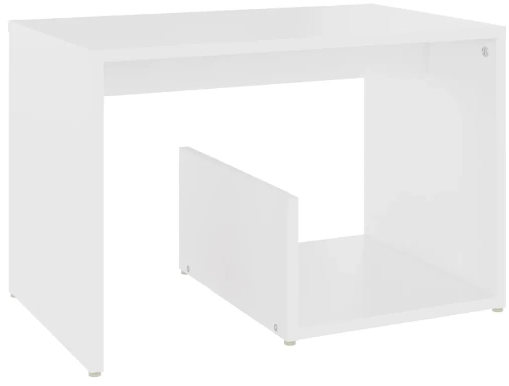 vidaXL Τραπέζι Βοηθητικό Λευκό 59 x 36 x 38 εκ. από Επεξ. Ξύλο