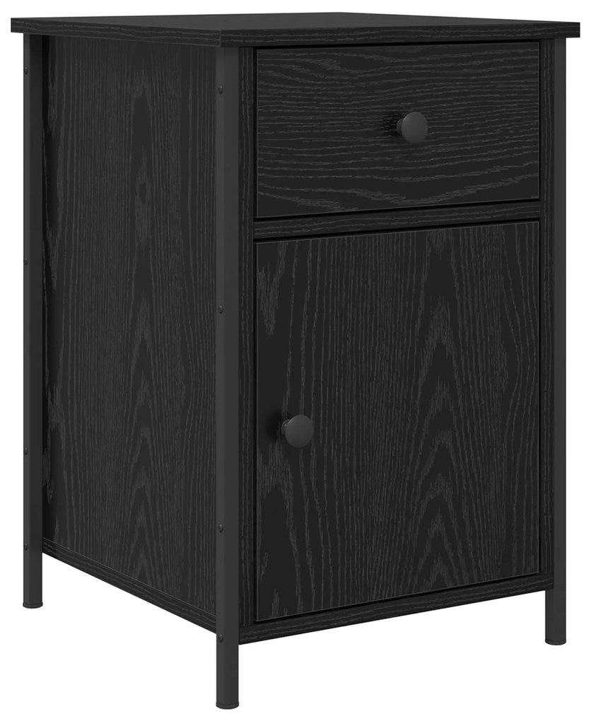 vidaXL Κομοδίνα 2 τεμάχια Μαύρης Καρυδιάς 40x42x60 εκ. Επεξεργασμένο ξύλο