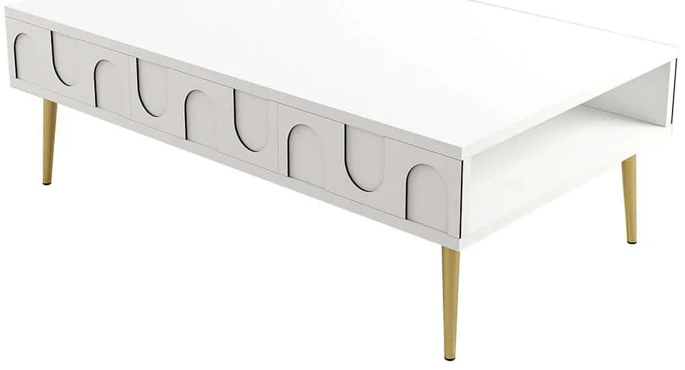 Τραπέζι Σαλονιού Lyon 845HCT5540 105x60x33,6cm White