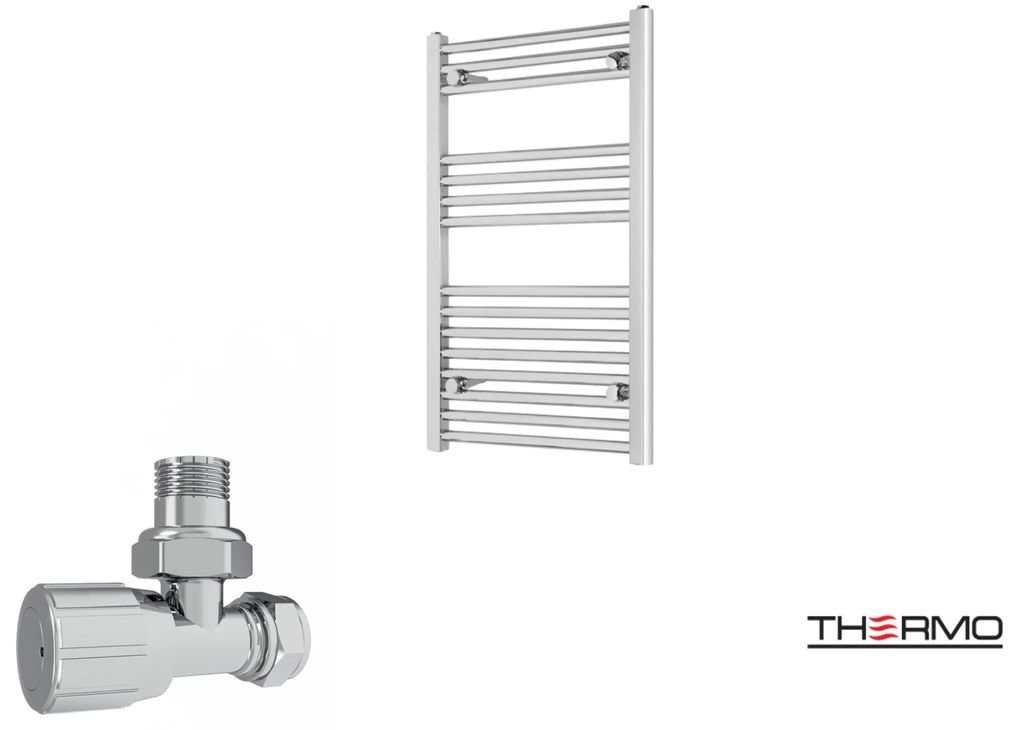 Thermo ALTO Θερμαινόμενη πετσετοκρεμάστρα από Mild Steel με υδραυλική λειτουργία, 80x50cm Chrome