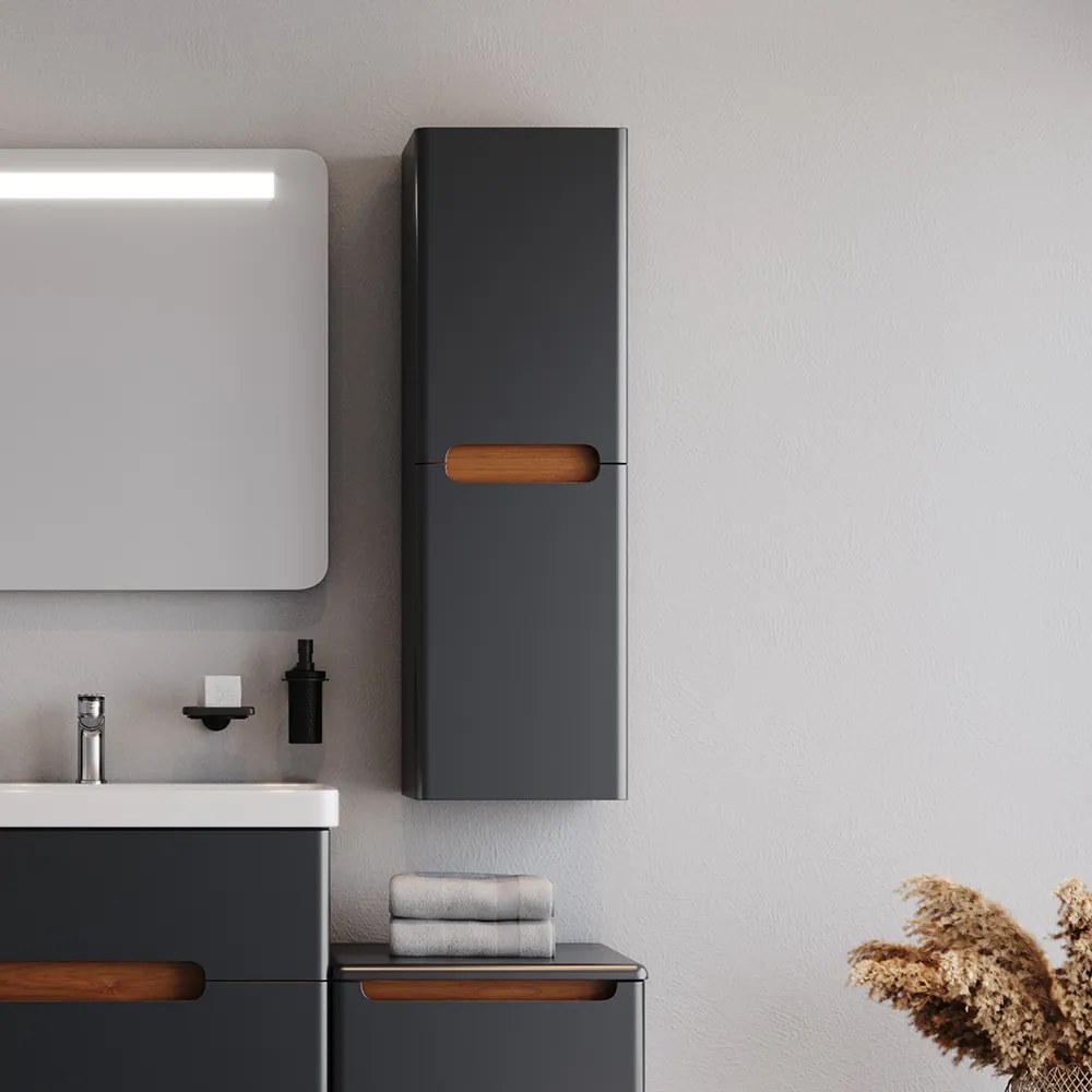Στήλη MASAL Ανθρακί MDF 18mm Λάκα 35 3CMAS035ANM κρεμαστή 3CMAS035ANM