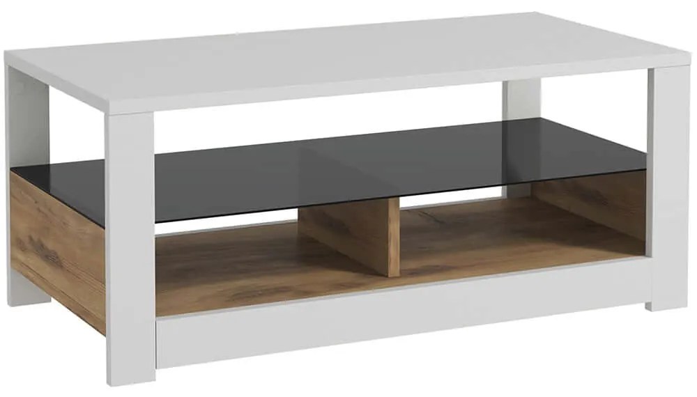 Τραπέζι Σαλονιού Aydos 382NRC1533 90x45x37cm White-Oak