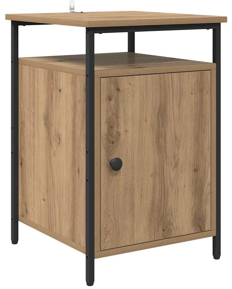 vidaXL Κομοδίνο Artisan Oak 40 x 42 x 60 εκ. Επεξεργασμένο ξύλο