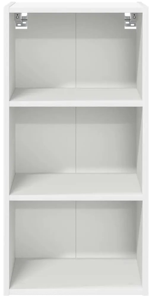 vidaXL Κρεμαστό ντουλάπι Λευκό 40 x 29,5 x 80 εκ. Επεξεργασμένο ξύλο