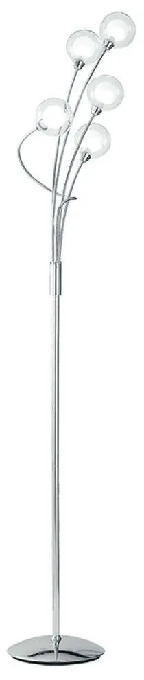 Φωτιστικό Δαπέδου Blog I-BLOG-PT5 5xG9 36x150cm Chrome Luce Ambiente Design Metal, Glass