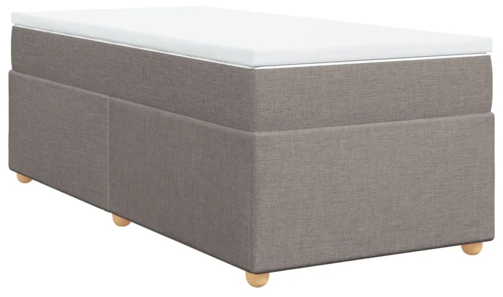 ΚΡΕΒΑΤΙ BOXSPRING ΜΕ ΣΤΡΩΜΑ TAUPE 90X200 ΕΚ. ΥΦΑΣΜΑΤΙΝΟ 3285349