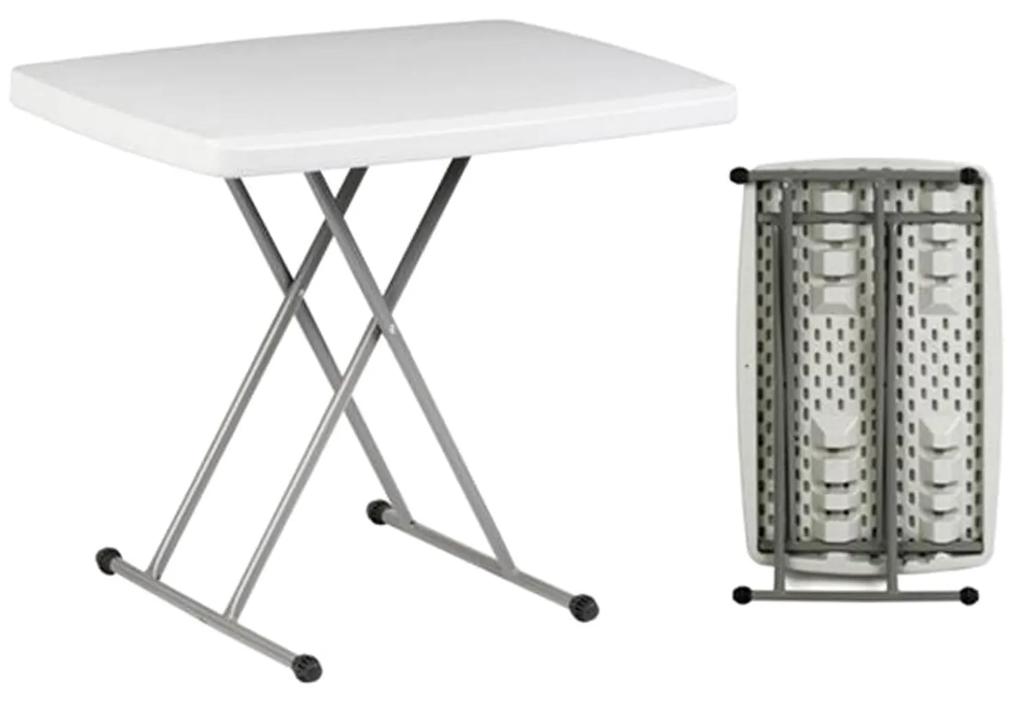 Τραπέζι Πτυσσόμενο Ρυθμιζόμενου Ύψους Blow ΕΟ177 Λευκό 75x50cm