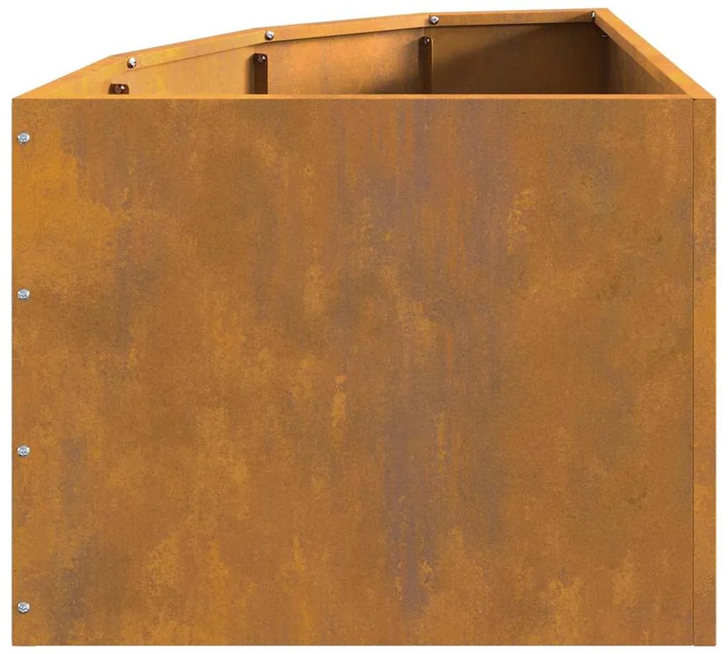 vidaXL Γωνιακό Ροδόδεντρο Σκ rusty 45 x 45 x 35 cm