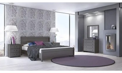 Savvidis Furniture  Σετ Κρεβατοκάμαρας 5τμχ (κρεβάτι για στρώμα 90x190,2 κομοδίνα,τουαλέτα και καθρέφτης) N26 Βέγκε Μελαμίνη BEST-8080354