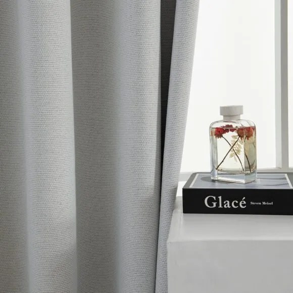 Beauty Home Κουρτίνα Full Blackout σκίασης με 8 κρίκους Elite Art 8392 Ice-No1 140x270 Πάγου