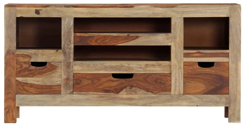 vidaXL Μπουφές Γκρι 100 x 30 x 50 εκ. από Μασίφ Ξύλο Ακακίας
