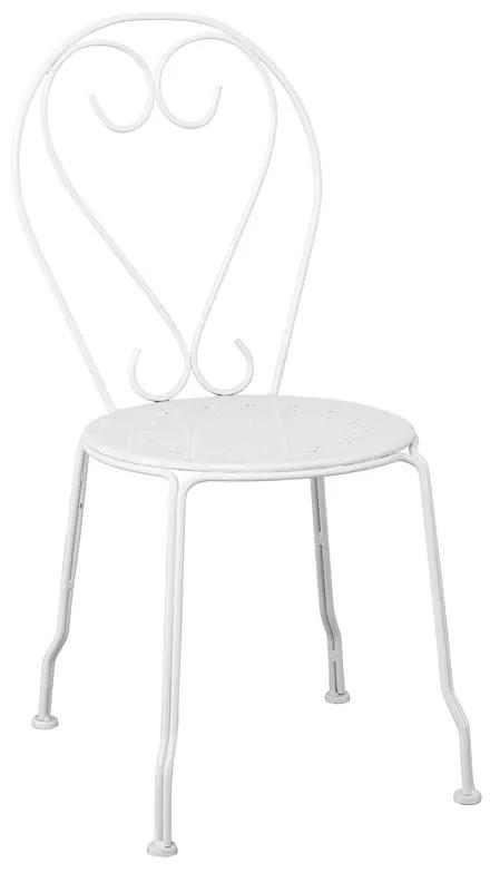 BISTRO Καρέκλα Μέταλλο Βαφή Άσπρο -  41x48x90cm