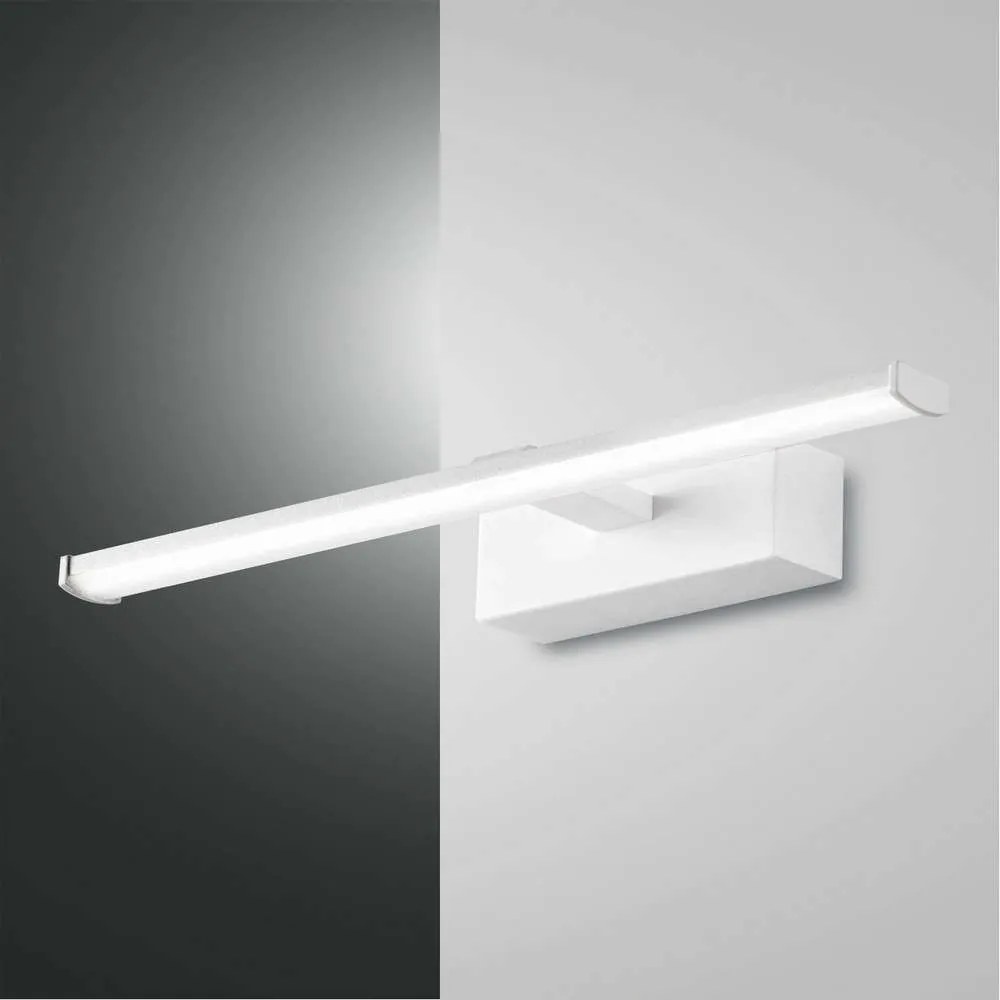 Φωτιστικό Τοίχου - Απλίκα Led Nala 3361-21-102 White L.300 Fabas Luce Metal, Methacrylate