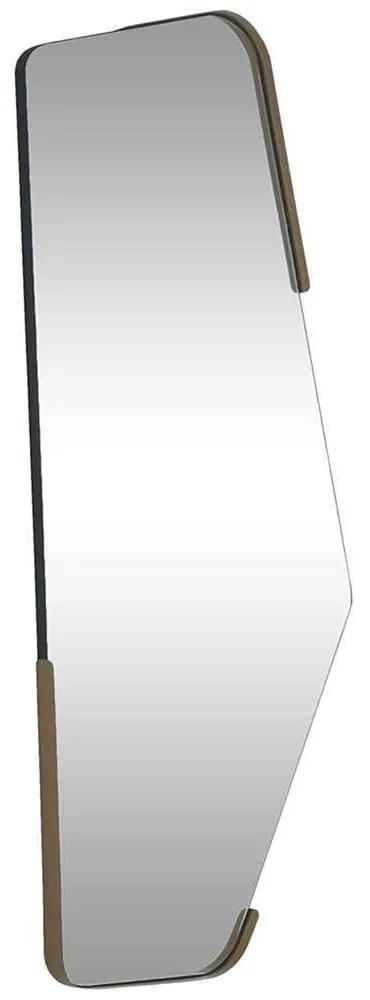 Καθρέπτης Τοίχου Irregular 552NOS2356 60x120cm Black-Gold Aberto Design Mdf,Μέταλλο