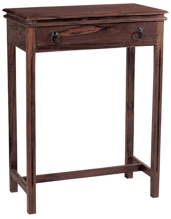 WOODWELL ΕS306,1CONSOLE Κονσόλα 1 Συρτάρι Ξύλο Sheesham Καρυδί 60x34x80cm ΕS306,1