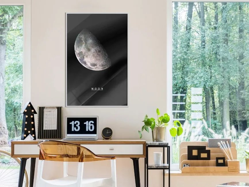 Αφίσα - The Solar System: Moon - 20x30 - Χρυσό - Χωρίς πασπαρτού