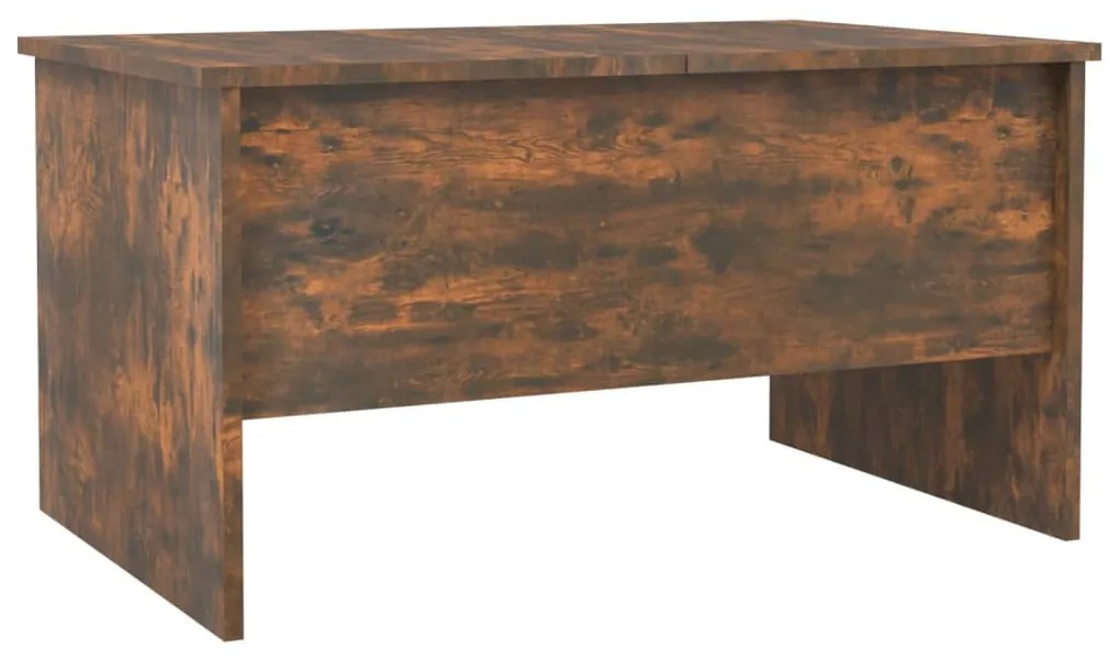 vidaXL Τραπεζάκι Σαλονιού Καπνιστή Δρυς 80x50x42,5εκ. Επεξεργασμ. Ξύλο