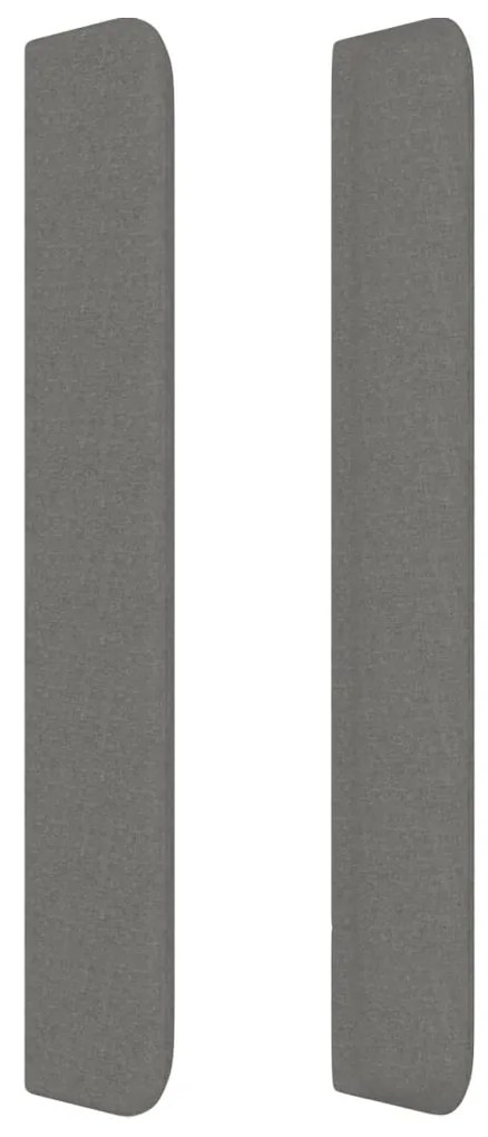 Κεφαλάρι με Πτερύγια Σκούρο Γκρι 93x16x118/128 εκ. Υφασμάτινο 3119801