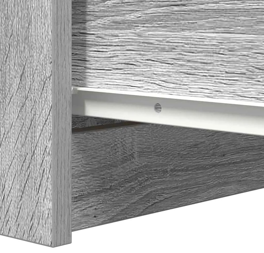 Ντουλάπι Γκρι Sonoma 37,5x35x76 εκ. Ξύλινο μηχανουργικό ξύλο - Γκρι