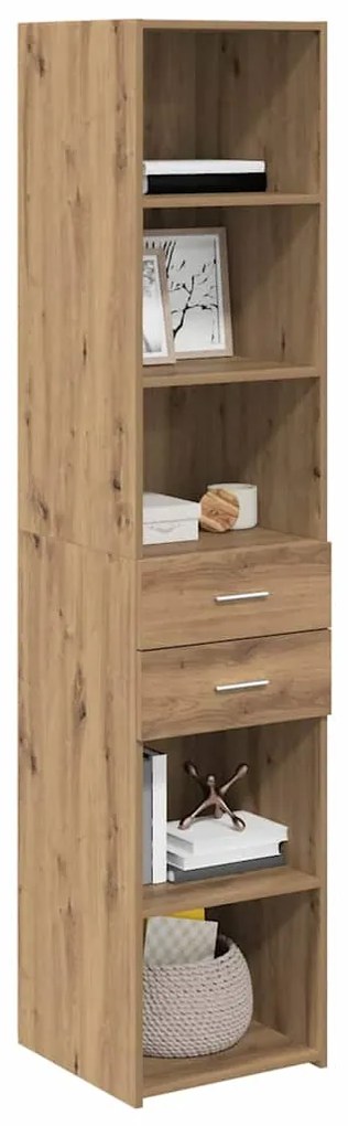 vidaXL Highboard Artisan Oak 40 x 42,5 x 185 εκ. Επεξεργασμένο ξύλο