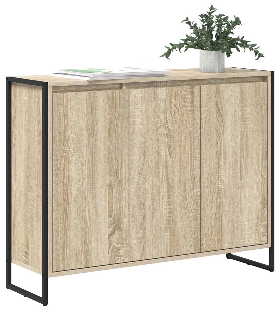 vidaXL Βοηθητικό ντουλάπι Σονόμα 96,5 x 30 x 75 εκ Επεξεργασμένο ξύλο