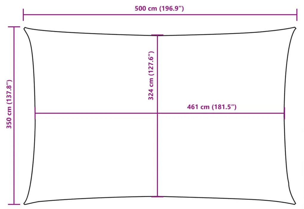 ΠΑΝΙ ΣΚΙΑΣΗΣ ΟΡΘΟΓΩΝΙΟ ΚΡΕΜ 3,5 X 5 Μ. ΑΠΟ ΎΦΑΣΜΑ OXFORD 135215