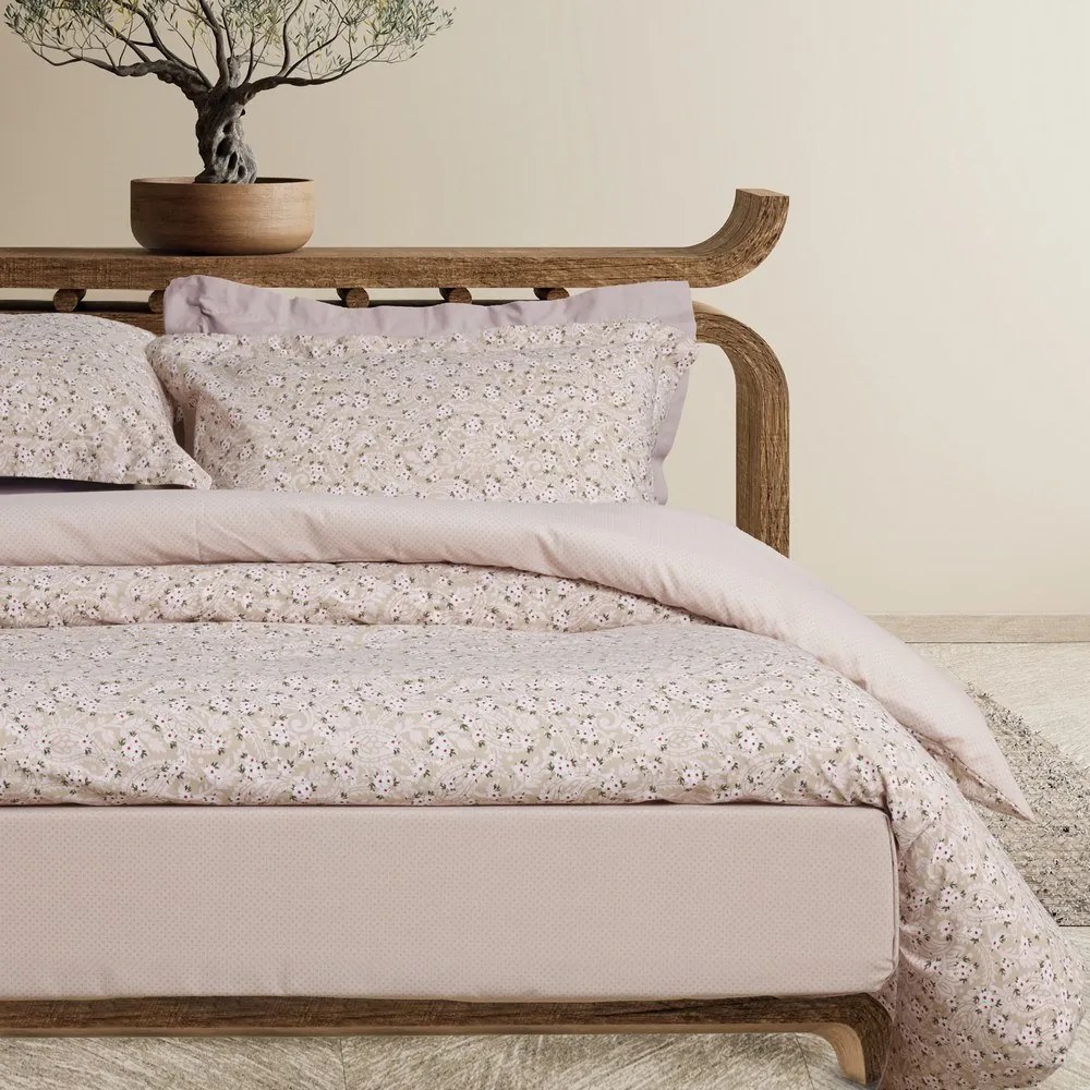Παπλωματοθήκη Casual 5434 (Σετ 3τμχ) Taupe Das Home Υπέρδιπλo 220x240cm Βαμβάκι-Πολυέστερ