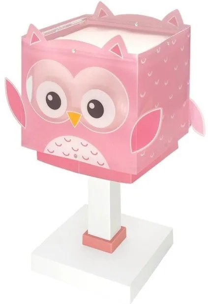 Παιδικό Επιτραπέζιο Φωτιστικό 1xE14 Ροζ Little Pink Owl 64481 Ango-64481-Ροζ 64481