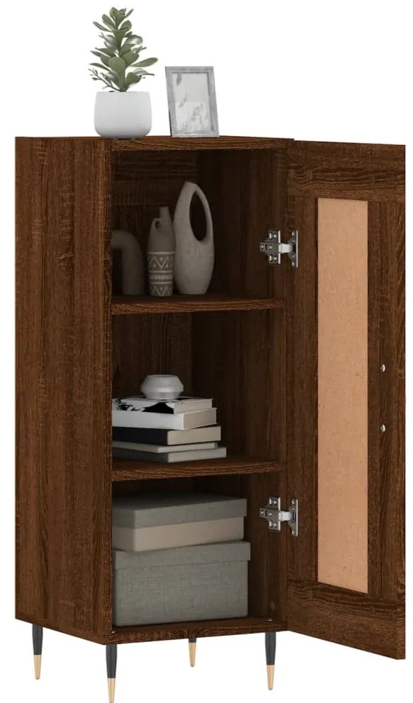 vidaXL Ντουλάπι Καφέ Δρυς 34,5 x 34 x 90 εκ. Επεξεργασμένο Ξύλο