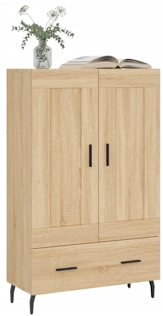 vidaXL Ντουλάπα Sonoma Δρυς 69,5 x 31 x 115 εκ. από Επεξεργασμένο Ξύλο