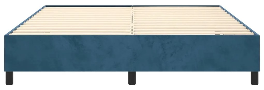 ΠΛΑΙΣΙΟ ΚΡΕΒΑΤΙΟΥ BOXSPRING ΣΚΟΥΡΟ ΜΠΛΕ 180X200 ΕΚ. ΒΕΛΟΥΔΙΝΟ 3121136