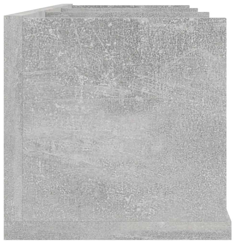 Ράφι Τοίχου για CD Γκρι Σκυροδέματος 75x18x18 εκ. Μοριοσανίδα - Γκρι