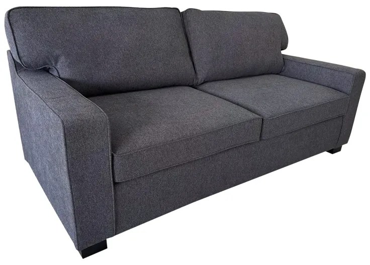Καναπές-κρεβάτι διθέσιος με αναδιπλούμενο στρώμα Polaris ανθρακί ύφασμα 181x91x83εκ
