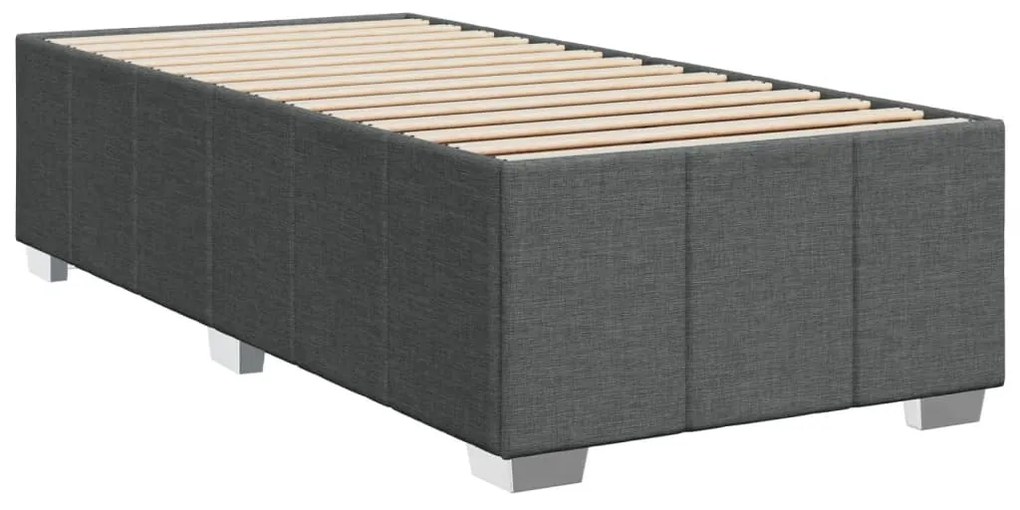 ΚΡΕΒΑΤΙ BOXSPRING ΜΕ ΣΤΡΩΜΑ ΣΚΟΥΡΟ ΓΚΡΙ 80X200 ΕΚ. ΥΦΑΣΜΑΤΙΝΟ 3285429