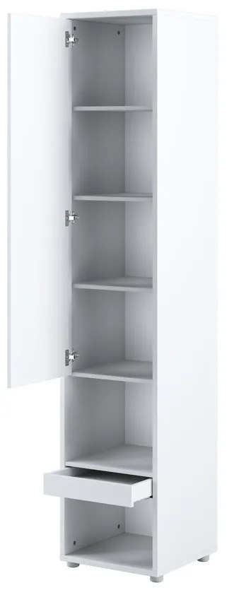 Σετ επίπλων Concept Pro Lenart AH145, Άσπρο, Πλαστικοποιημένη μοριοσανίδα, Τάβλες για Κρεβάτι, 140x200, Ενιαίος, Με κρεβάτι, Με πρόσθετο εξοπλισμό