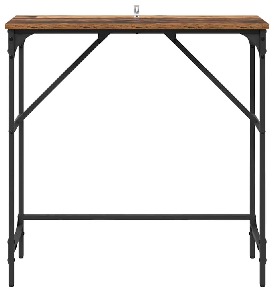 vidaXL Τραπέζι κονσόλας Παλιό ξύλο 75 x 32 x 75 εκ. Επεξεργασμένο ξύλο