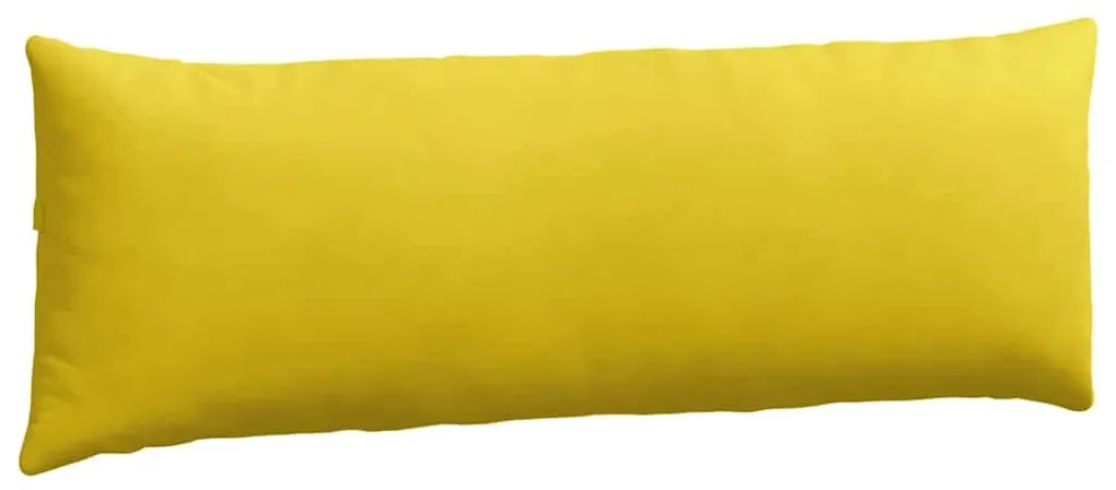 vidaXL Μαξιλάρι Καναπέ 2 pcs Κίτρινο 120 x 40 cm Υφασμάτινο Κορντουρά