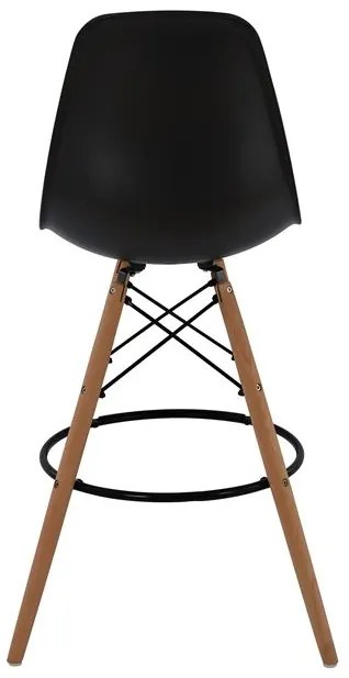 ΣΚΑΜΠΟ ΜΠΑΡ RENATA HM0173.02 ΜΑΥΡΟ 47x50x108Υ εκ.