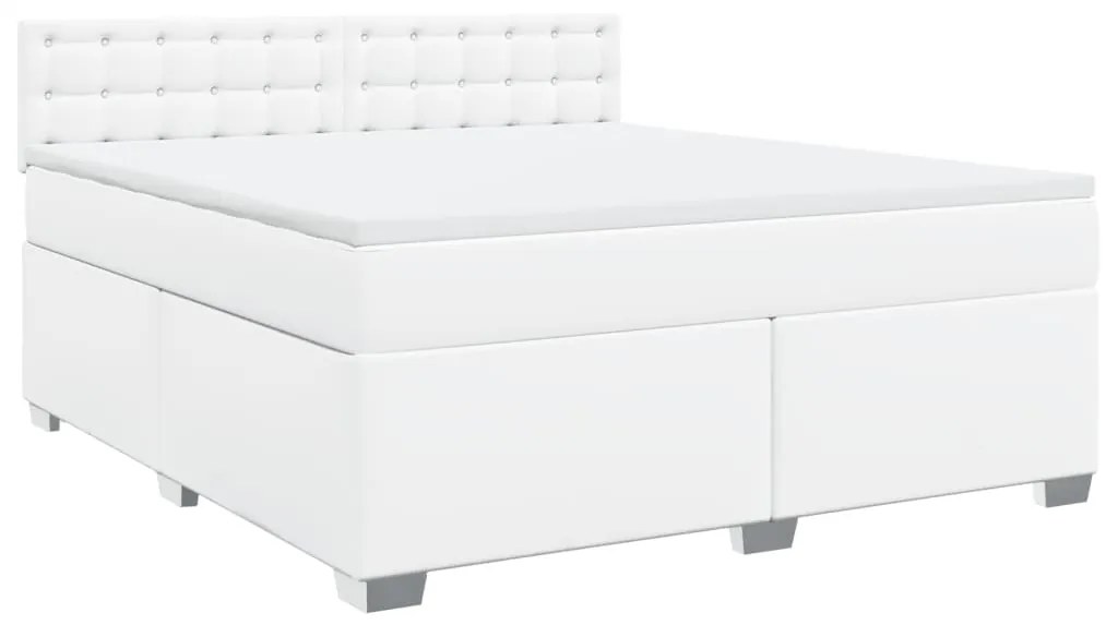 ΚΡΕΒΑΤΙ BOXSPRING ΜΕ ΣΤΡΩΜΑ ΛΕΥΚΟ 180X200 ΕΚ. ΣΥΝΘΕΤΙΚΟ ΔΕΡΜΑ 3286133