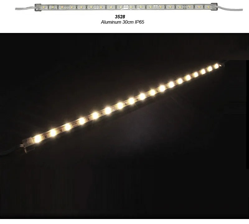 Adeleq Μπάρα Led Μίνι Αλουμινίου 30Cm 12Vdc 1.5W 18Led Θερμό Ip65 30-3330300