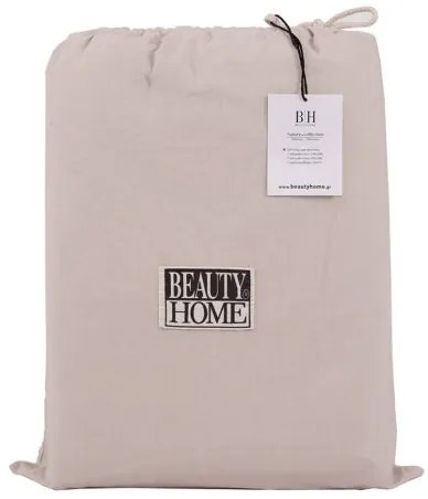 Beauty Home Σετ παπλωματοθήκη υπέρδιπλη Hilton Art 11151 230x250 Μπεζ