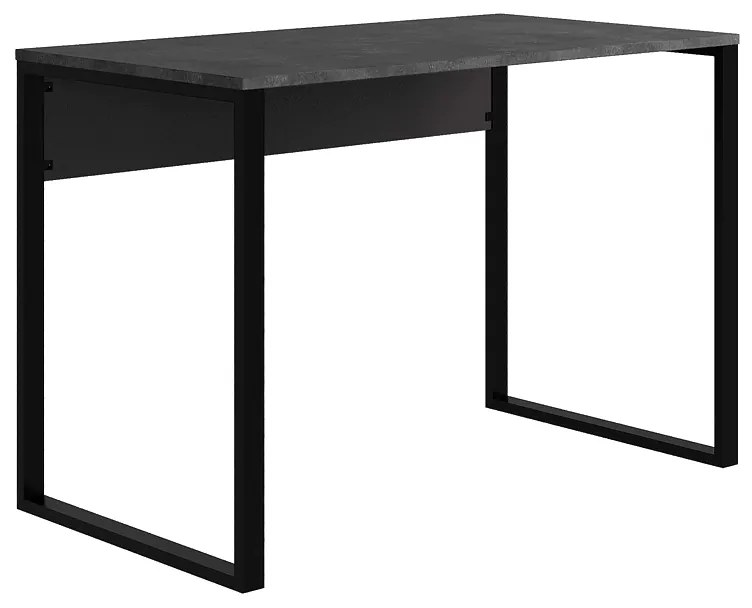 Γραφείο εργασίας Inna Megapap χρώμα γκρι ρετρό - silky black 110x60x75εκ. - GP037-0241,1